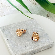 Load image into Gallery viewer, Gold Camelia Stud Earrings
