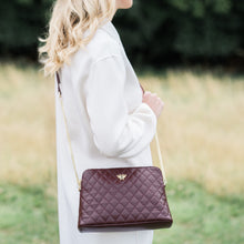 Load image into Gallery viewer, Quilted Mulberry Cross Body Handbag
