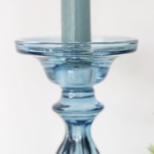 Load image into Gallery viewer, Glass Candle Holder Azure Blue
