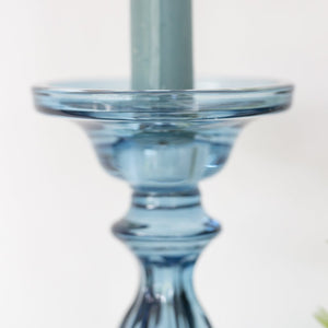 Glass Candle Holder Azure Blue