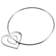 Load image into Gallery viewer, Chris Lewis Sterling Silver Eternity Hearts Bangle
