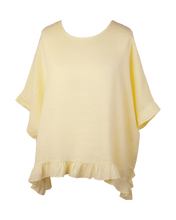 Load image into Gallery viewer, Linen Frill Tunic - Yellow
