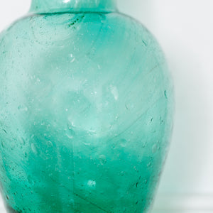 Chambal Vase Recycled Glass - Teal