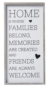 Home is Where the Heart is - Wooden Plaque