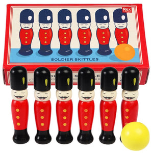 Wooden Soldier Skittles - Retro Game