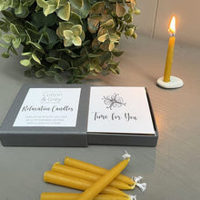 Load image into Gallery viewer, Cotton and Grey Relaxation Handmade Beeswax Candles
