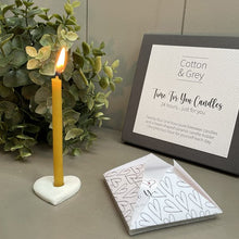 Load image into Gallery viewer, Cotton and Grey Time for You Handmade Beeswax Candles
