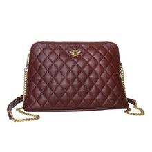 Load image into Gallery viewer, Quilted Mulberry Cross Body Handbag
