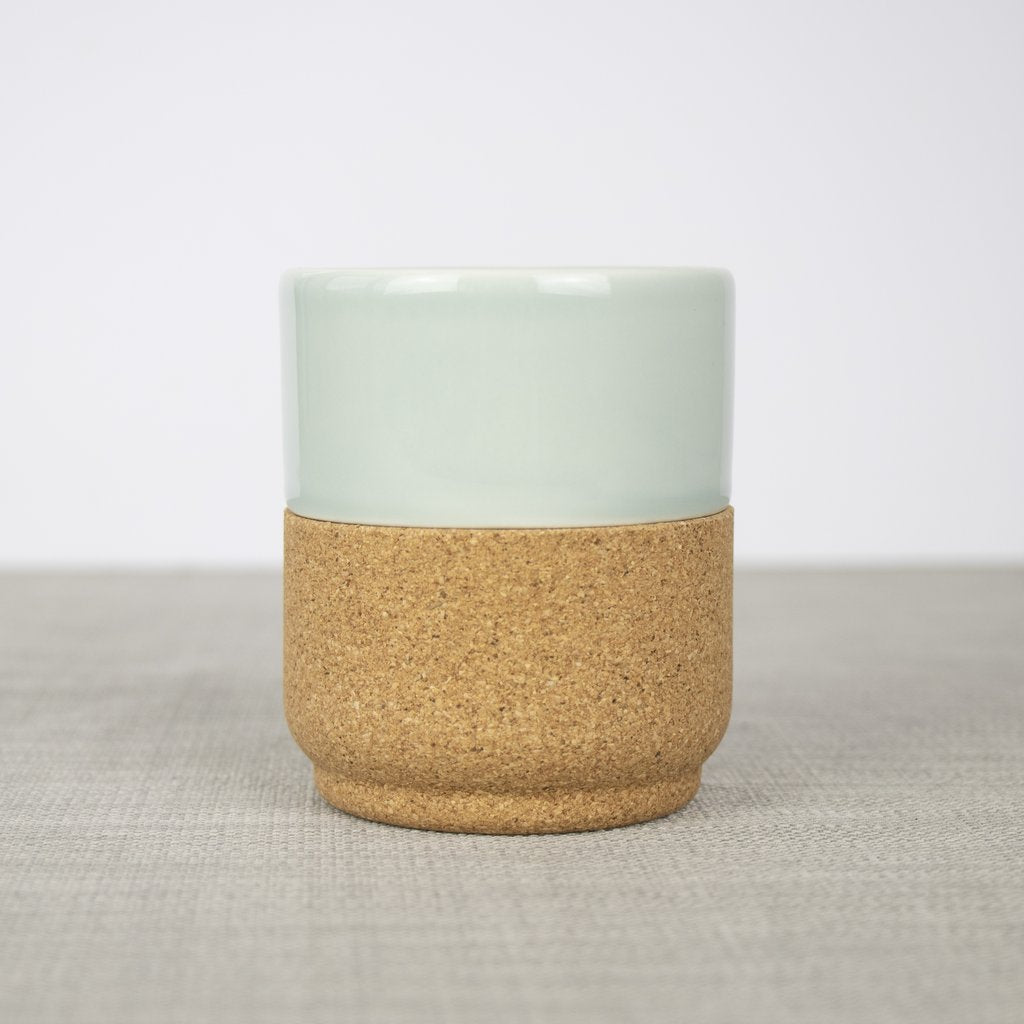 Unique Cork & Ceramic Coffee or Tea Mug - Aqua by Loveliga