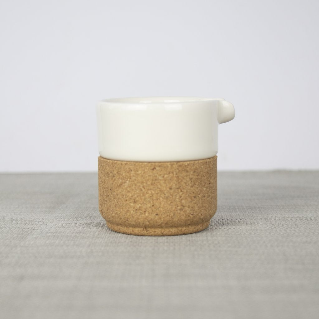 Unique Cork & Ceramic Milk Jug - Cream by Loveliga