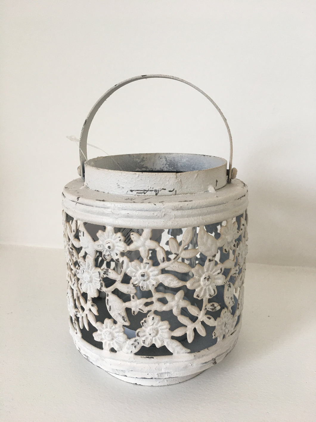 Jai Rustic Hurricane Lantern Ivory