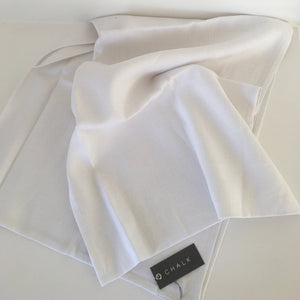 White Linen Table Runner 200cm by Chalk UK