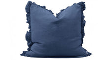 Load image into Gallery viewer, Oli Linen Ruffle Cushion - Blush Pink
