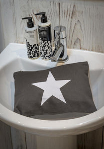 Charcoal Grey Star Makeup - Wash-Bag