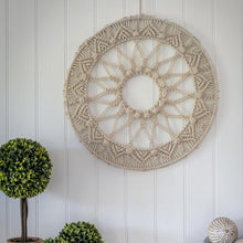 Load image into Gallery viewer, Handmade Macrame Mandela Wall Art - 50cm
