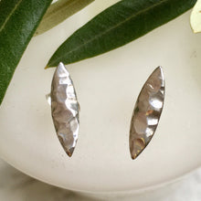 Load image into Gallery viewer, Chris Lewis Sterling Silver Olive Leaf Stud Earrings
