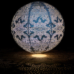 Solar Lantern Blue Globe by Lightstyle London