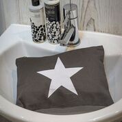 Charcoal Grey Star Makeup - Wash-Bag